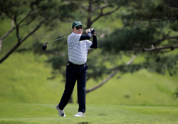 KPGA 시니어 마스터즈에 출전 예정인 KPGA 구자철 회장 (사진 : kpga)