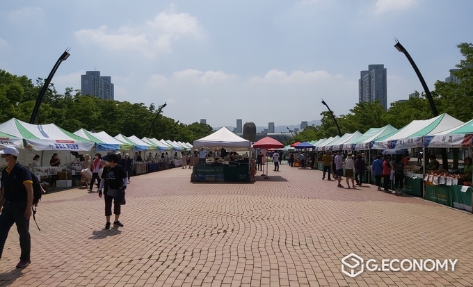 거시기장터, 서울 올림픽공원 첫 오프라인 홍보(사진=전북도청)