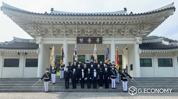 국립임실호국원, 제13대 박역숙 원장님 취임 참배(사진=국립임실호국원)