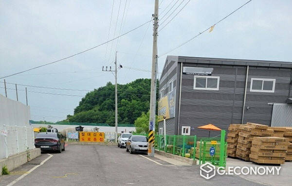 B협동조합 단지 내 건물 모습/사진=조합 비대위