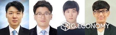 (좌측부터) 이성진 교수, 구진형 박사과정생, 임준수, 박주형 석박통합과정생.