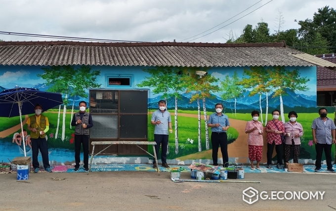 사진=나주시 금천면 미곡마을 벽화그리기 사업
