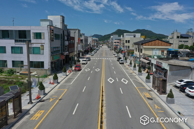 간판 개선사업 순창읍 중앙도로(사진=순창군청)
