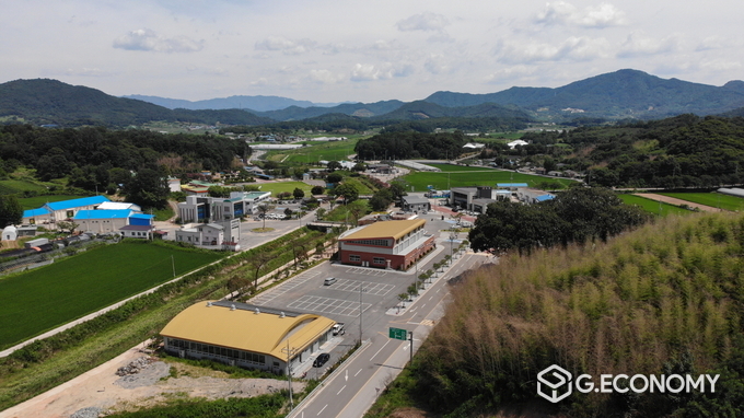 명품 숲 조성 금과면 소재지(사진=순창군청)