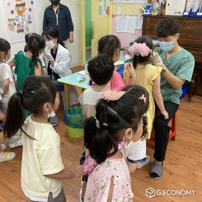 사진=화순군, 어린이 구강보건 사업
