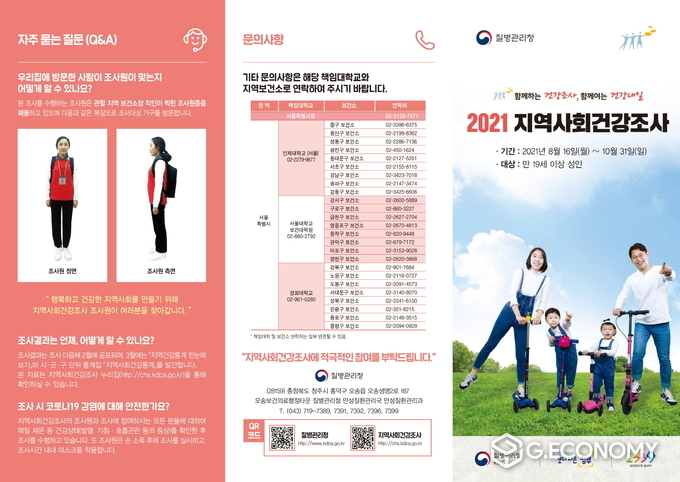 2021 지역사회건강조사 소책자 표지(사진-순창군청)
