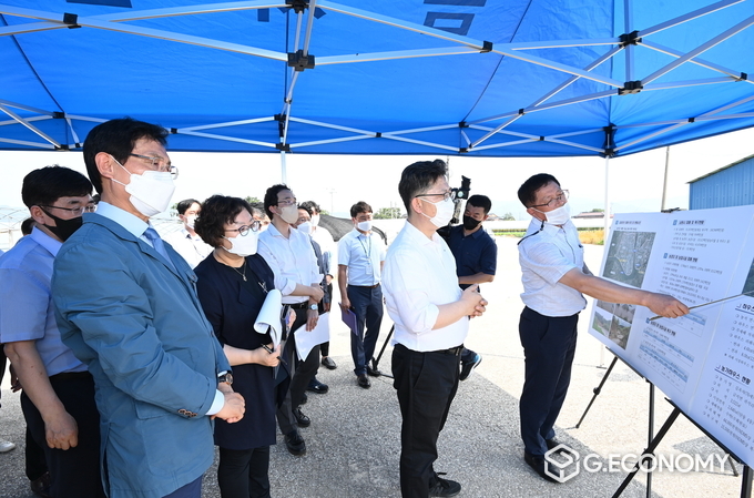 남원시, 농업생산기반시설 재해복구사업 마무리 박차(농림축산식품부 장관 방문) (사진=남원시청)