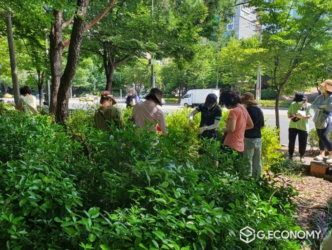 왕조2동 마을정원사 양성 교육모습