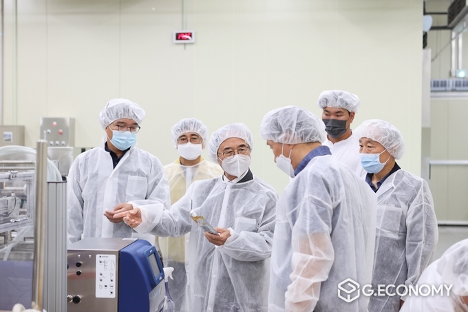 과수가공사업장 직접찾은 심민 임실군수(사진=임실군청)