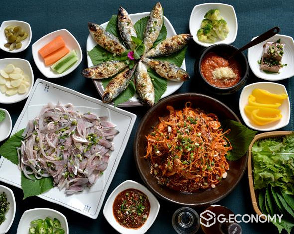 사진=전어회,전어무침,전어구이 3종세트