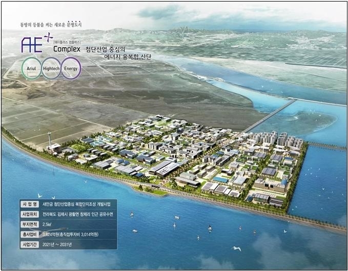 사진=김제시 복합단지 개발사업 조감도
