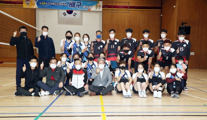 유진섭 시장, 제58회 전라북도민체육대회 출전 선수단 격려(사진=정읍시청)