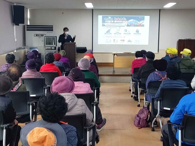 사진=김제시 금산면 겨울철 건강관리 교육