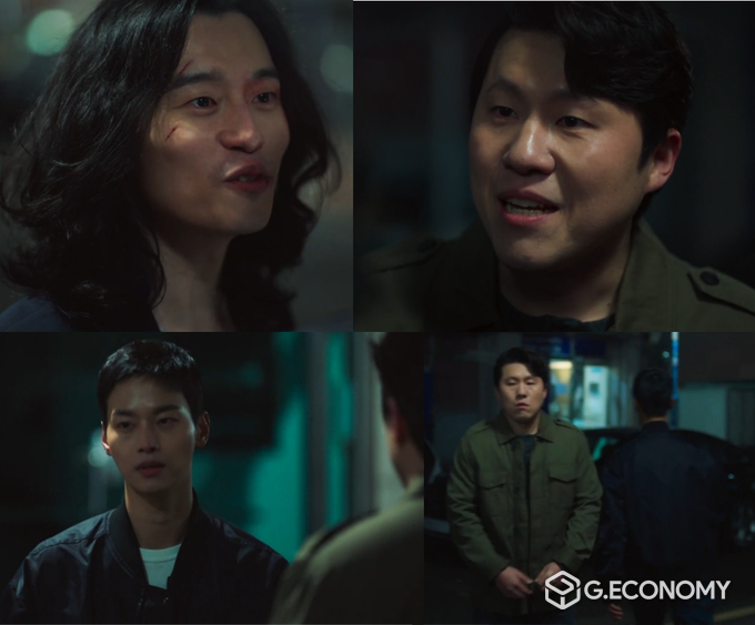 '배드 앤 크레이지' 방송화면 캡쳐, 양대혁 분, 치시원 분, 차학연 분 (상단, 왼쪽부터 시계방향 순)