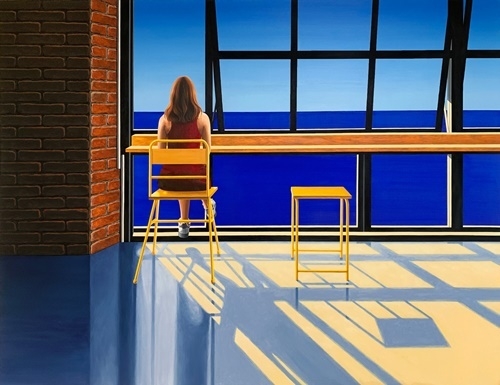Woo Ji-hyun, 「기다림 Waiting」, 2019, Oil on Canvas,