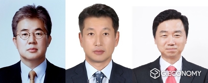신한금융투자 이영창(왼쪽)·김상태 대표·메리츠증권 최희문 대표(사진=신한금융투자·메리츠증권)