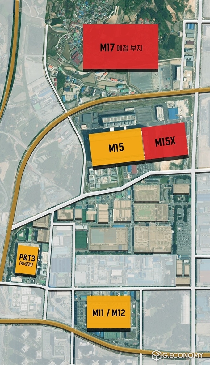 충북 청주시 흥덕구 소재, SK하이닉스 청주공장 생산시설 단지도(사진=SK하이닉스)