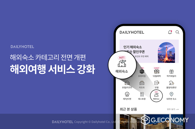 데일리호텔, 해외여행 서비스 강화(사진=야놀자)
