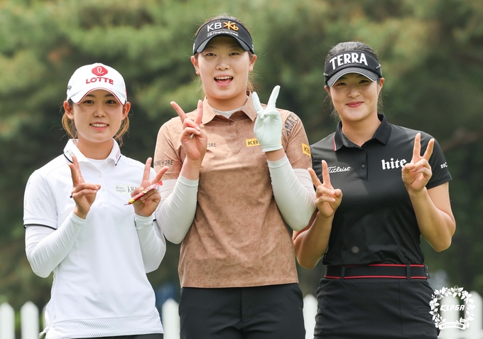 국대 루키 트로이카 (왼쪽부터)황유민, 방신실, 김민별 (사진=KLPGA 제공)