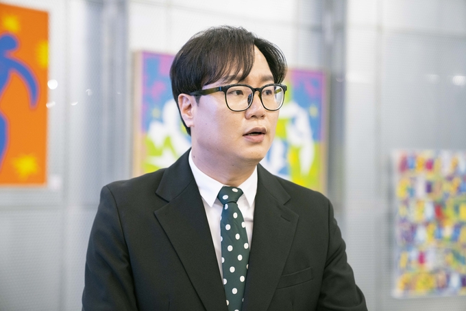 엠케이스페이스 임새벽 대표가 인사말을 하고 있다. (사진=엠케이스페이스 제공)