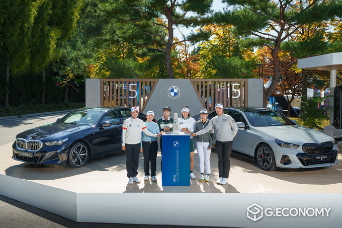 (왼쪽부터) 김효주, 신지애, 리디아고, 고진영, 윤다빈, 유해란(BMW코리아제공)