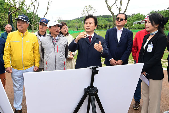진주시, 정촌면 죽봉·내동면 유수 파크골프장 준공(진주시 사진 제공)