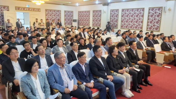 양양군선수단 출정식 사진