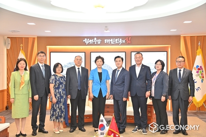 김태흠 충남지사, 중국 쓰촨성 톈시앙리 정협 주석 접견(충남도: 제공)