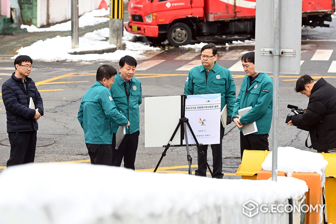 차준택 부평구청장, 겨울철 재난안전 대비 현장 점검 모습