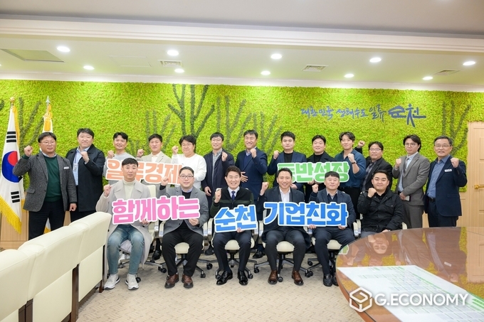 청년 기업인들과 소통 강화. 순천시 제공