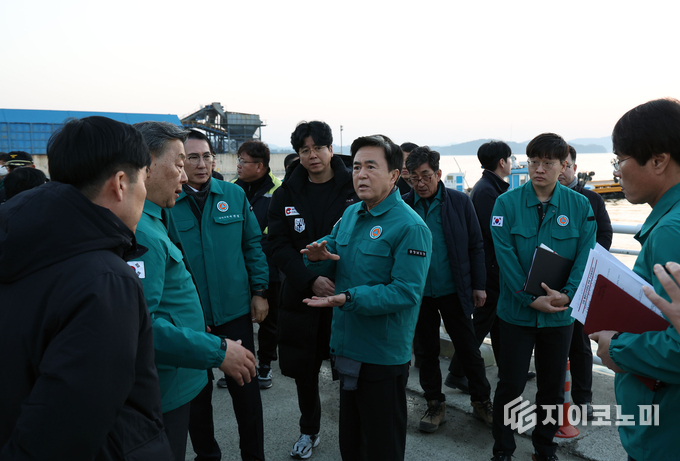 김태흠 충남도지사, 서해호 사고 현장 방문