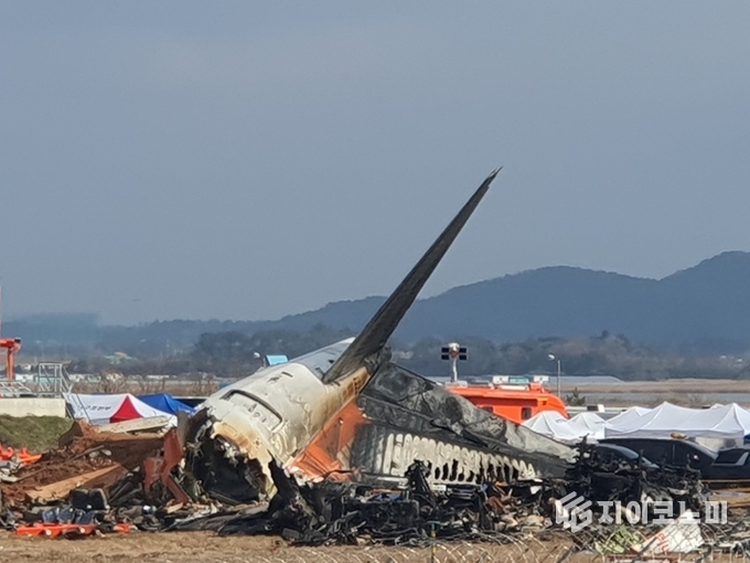 12월 29일 발생한 제주항공 2216편 여객기. 사진=G이코노미