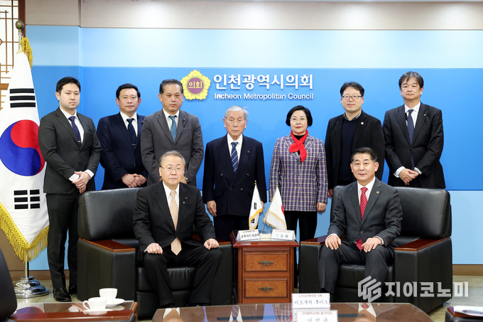 나가사키현의회 의장 등 대표단 인천시의회 방문