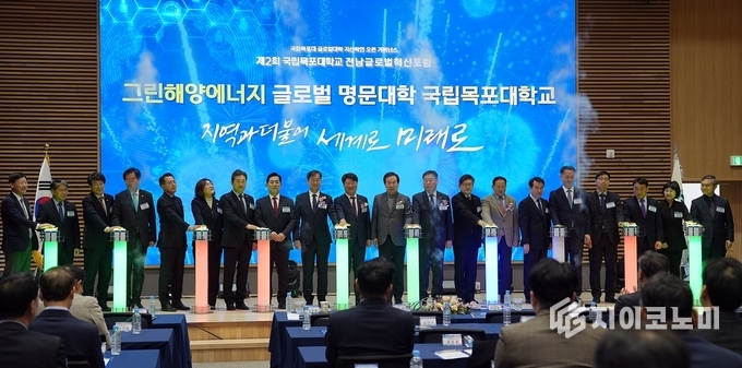 국립목포대, 제2회 전남글로벌혁신포럼 단체사진.