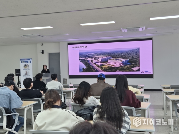 초당대학교에서 진행한 결핵 예방의 날 교육 모습. 무안군 제공