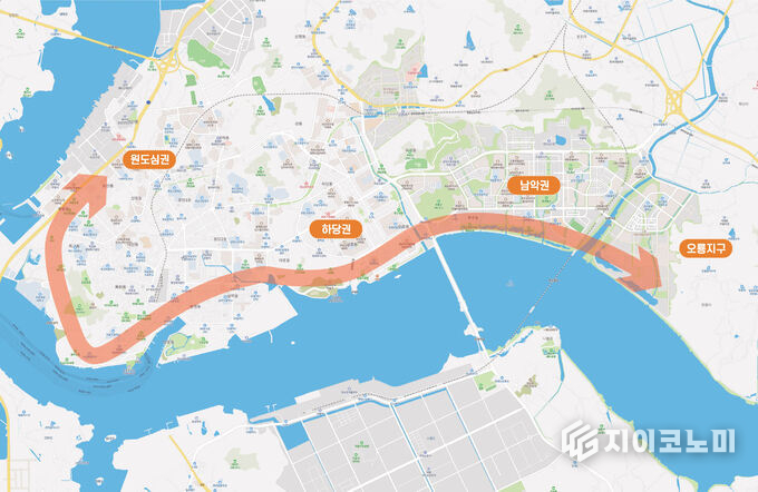 목포-무안 전남형 트램 위치도. 전남도 제공