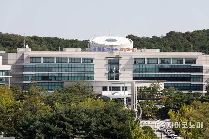 화성시천 전경.