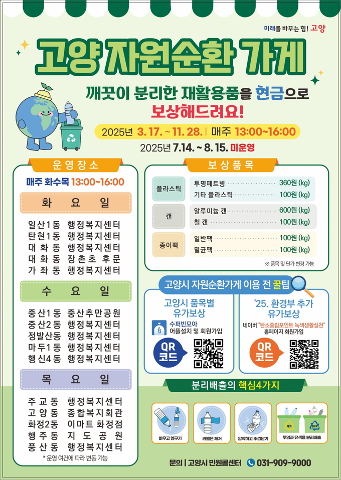고양 자원순환가게 안내문 (사진=고양특례시)