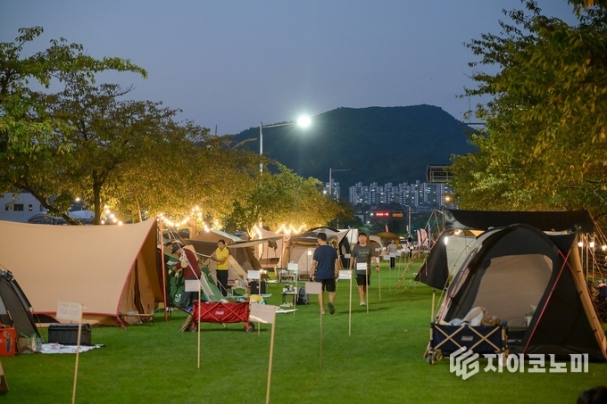 지난해 캠핑으로 그린 아일랜드