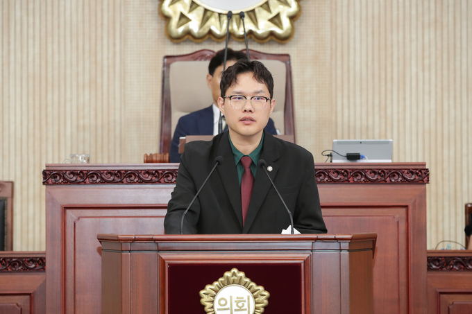 시정질의에 나선 박현우 고양시의원 (사진=고양시의회)