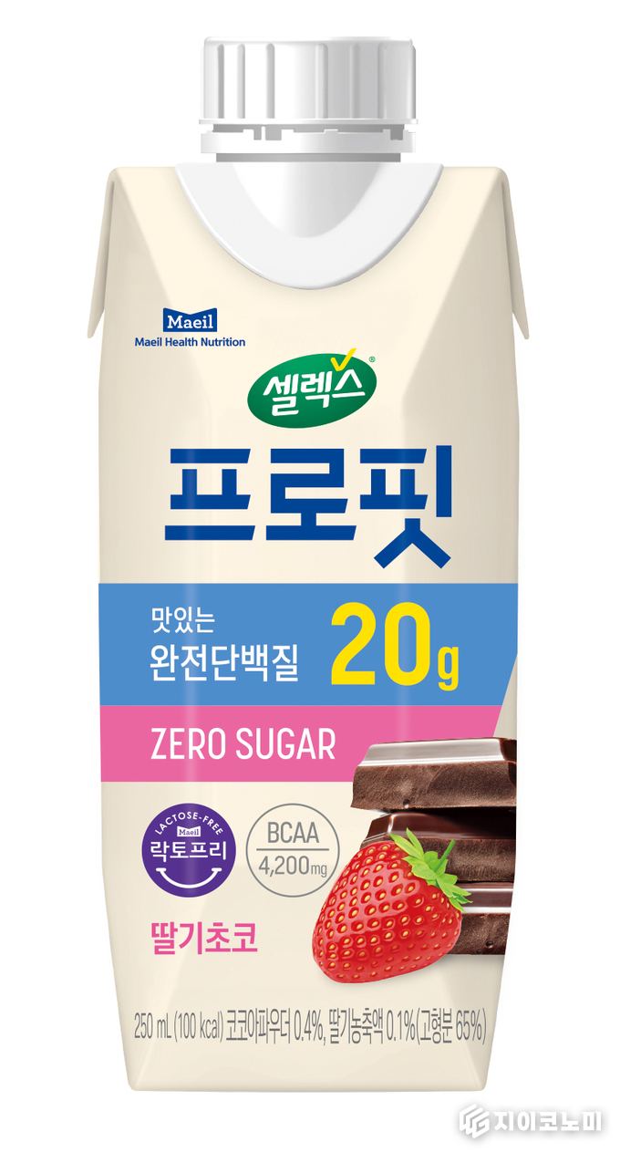 매일헬스뉴트리션, 무신사와 협업하여 신제품 ‘셀렉스 프로핏 딸기초코’ 음료 제품 6월 단독 선 런칭했다.(셀렉스 프로핏 딸기초코) /사진=매일헬스뉴트리션