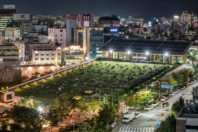 사직공원전망대 야경. 광주시 제공