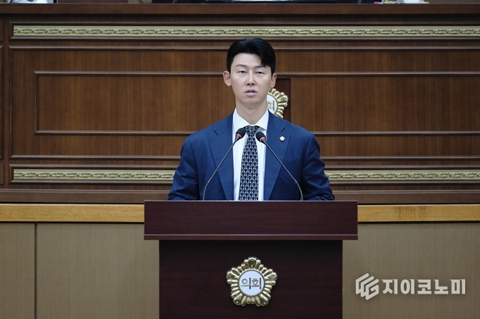 마포구의회 채우진 의원의 발언 모습
