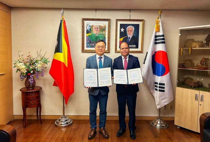 동티모르 섬박람회 참가 협약체결. 2026여수세계섬박람회 조직위 제공