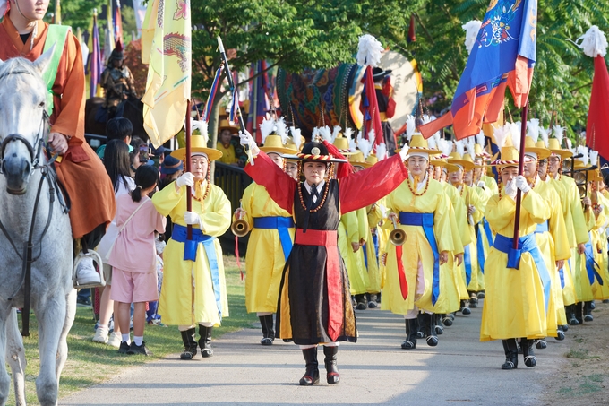 화암사지 왕실축제 행렬 (사진=양주시)