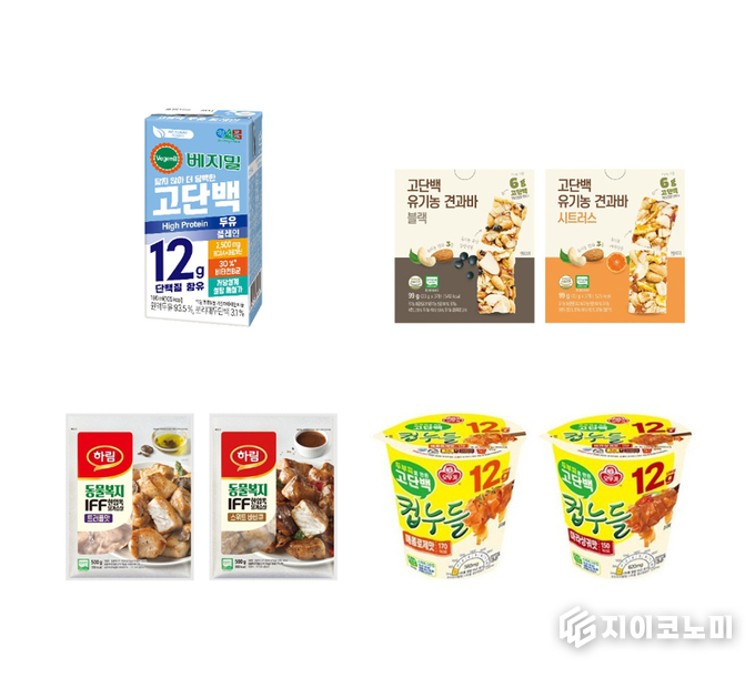 정식품이 단백질을 맛있게 섭취하면서도 당류 섭취는 줄이려는 소비자들의 니즈를 반영해 ‘베지밀 고단백 두유 플레인’을 지난달 출시했다.(▲“무더위에도 쉽게!” 식품업계, 여름철 간편 고단백 식품 출시). /사진=정식품