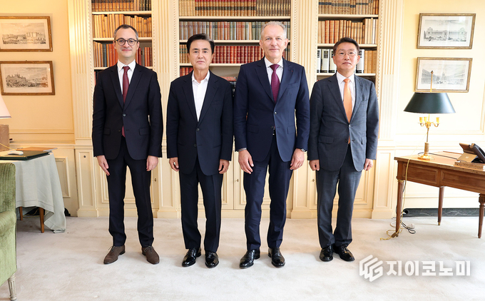 김태흠 지사, ‘佛 에어리퀴드 본사, 프랑수아 자코 회장과 간담회