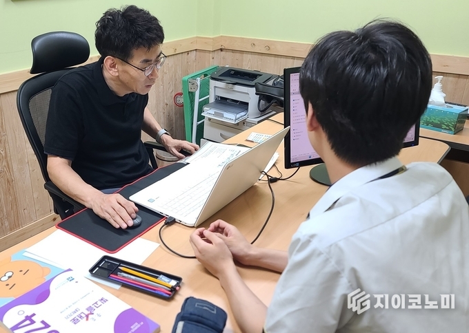 여름방학기간 고 1~2학년 집중상담 운영 현장사진.광주시교육청제공