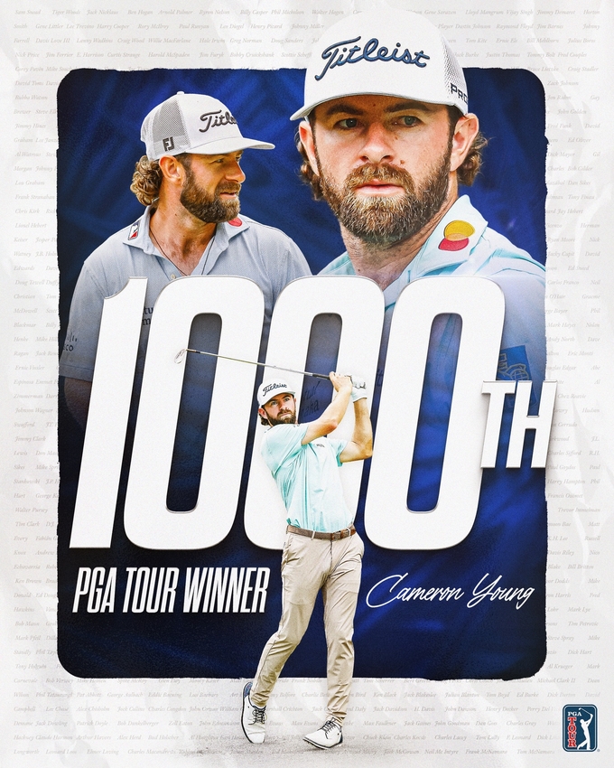 . 2021-2022시즌 PGA 투어 신인왕 영은 PGA 투어 통산 1천번째 우승자가 되는 기록도 함께 남겼다. PGA 페이스북