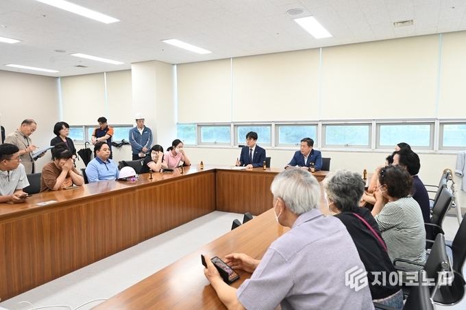 남구 양과동 SRF 시설관련 간담회 현장. 남구청 제공 